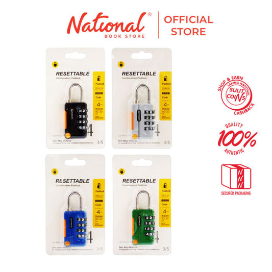 Padlock 814H Combination Resettable Zinc Alloy