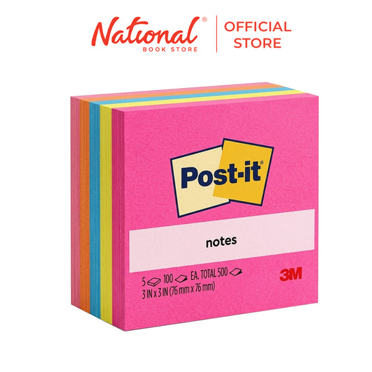 Post-It Sticky Note 654 3 x 3 in Original Notes Neon 769753