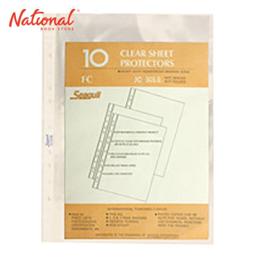 Seagull Clearsheet Refill JC305B Long 10 Sheets 11 Holes