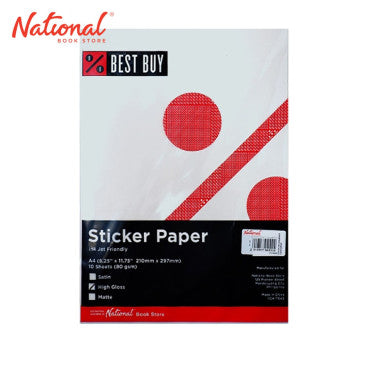 Best Buy Sticker Paper A4 10sheets Satin,glossy,matte