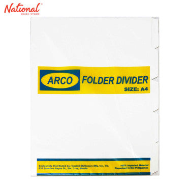 Arco Folder Divider A4 5tabs White