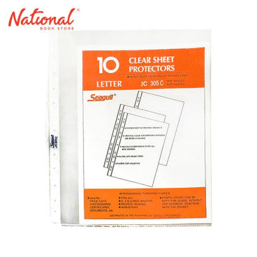 Seagull Clearsheet Refill Short 10 Sheets 11 Holes