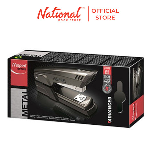Maped Stapler No.35 354511 20 Sheets Half Strip Advance Metal