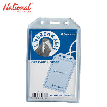 Long Life ID Jacket Vertical SY-82 74 x 105mm Soft Unbreakable Transparent