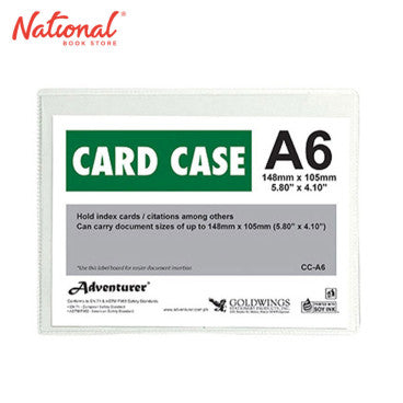 Adventurer Document Card Case CC-A6 A6 Plastic Soft