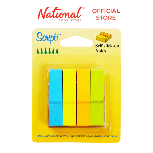 Scripti Tape Flag #07073 14 x 60mm Neon 100 Sheets