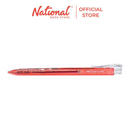 Faber-Castell RX5 Ballpoint Pen Retractable 0.5mm, Red