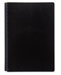 SEAGULL CLEARBOOK REFILLABLE CH23 SHORT 20SHEETS 23HOLES DIAGONAL LINES DESIGN, BLACK