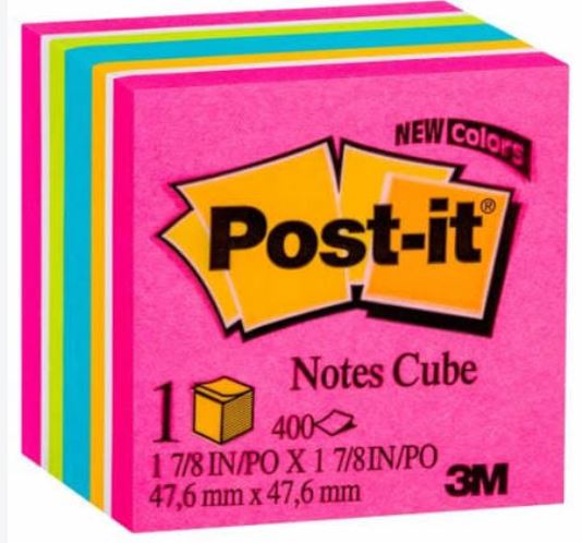 POST-IT STICKY CUBE 2051N 2X2 15093