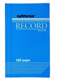 ADVANCE RECORD BOOK SMALL 500PP 13.5x21.5