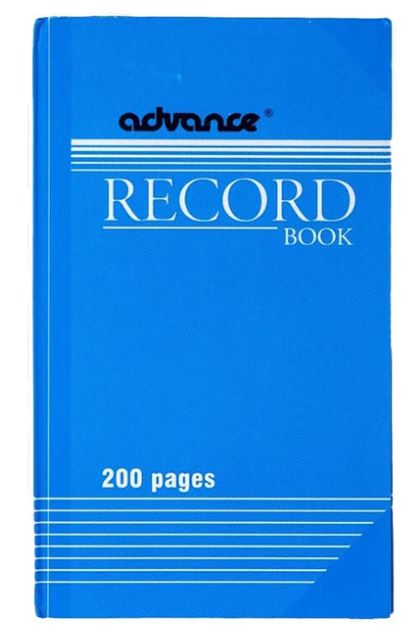 ADVANCE RECORD BOOK 200PAGES #99