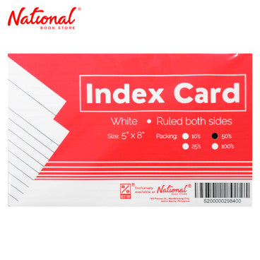 Best Buy Index Card White 5x8 50s RBS