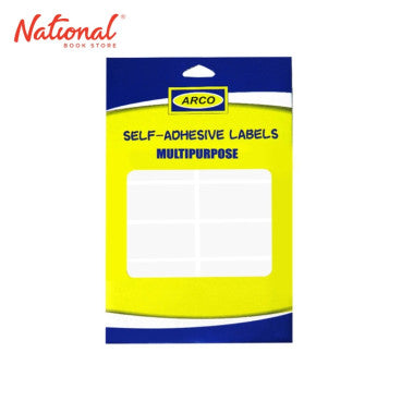 Arco Label Sticker C8505b 50x25mm 10s 6sheets Rectangular, White