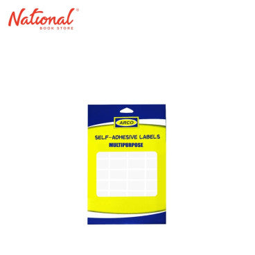 Arco Label Sticker C8515b 25x15mm 32s 6sheets Rectangular, White