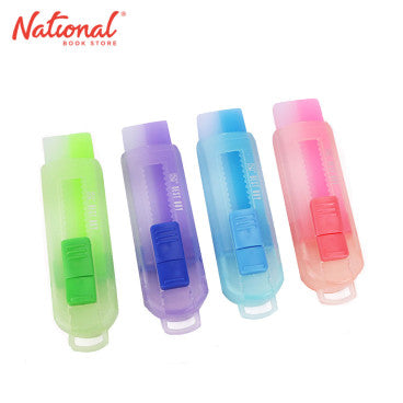 Best Buy Eraser B423 Green with Slide Sleeve Transparent