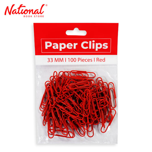 Best Buy Clip Paper 33mm 100s Red Vinyl