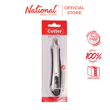Best Buy Handheld Cutter XD-231-9X Small Gray+Black with TPR Grip Metal Blade Track with 3pcs of 9mm SK5 Blades and Spare Blade Holder
