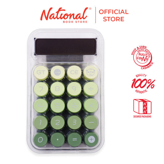 Simply a Desktop Calculator 3391a Green 10 Digits Transparent Mechanical Keyboard