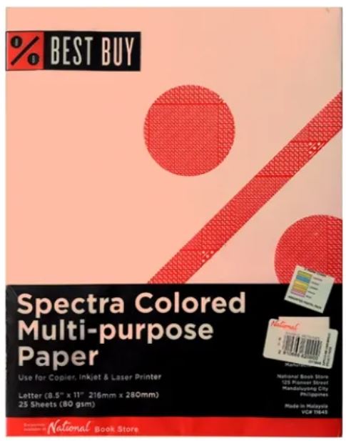 BEST BUY FINE PAPER SPECTRA PASTEL COLOR S 25S